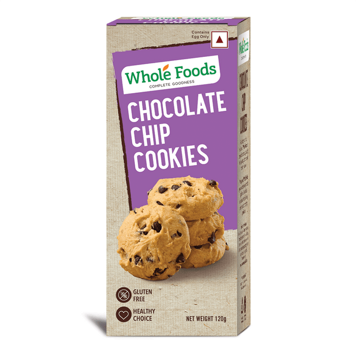 Gluten Free Chocolate Chip Cookies - Eggless