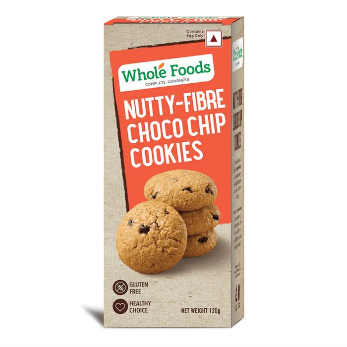 Gluten Free Nutty-Fibre Chocolate Chip Cookies