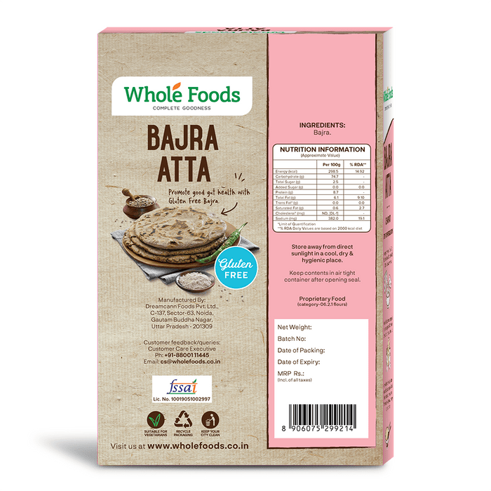 Gluten Free Bajra Atta 1kg