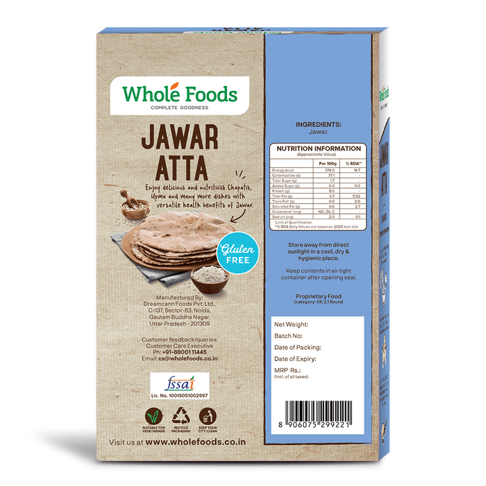 Gluten Free Jawar Atta 1kg