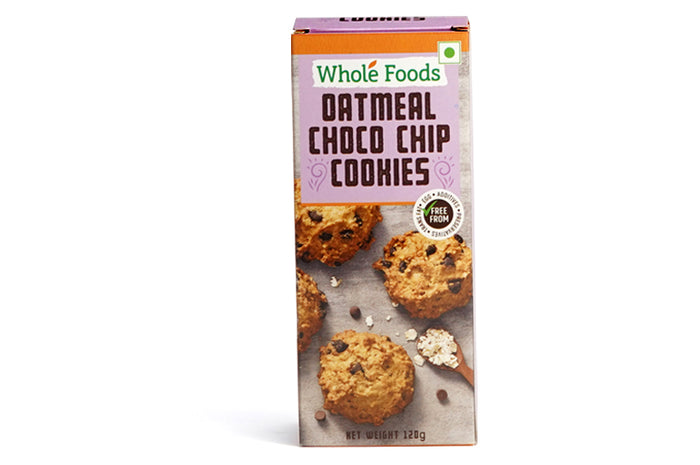 Oatmeal Chocolate Chip Cookies - Eggless