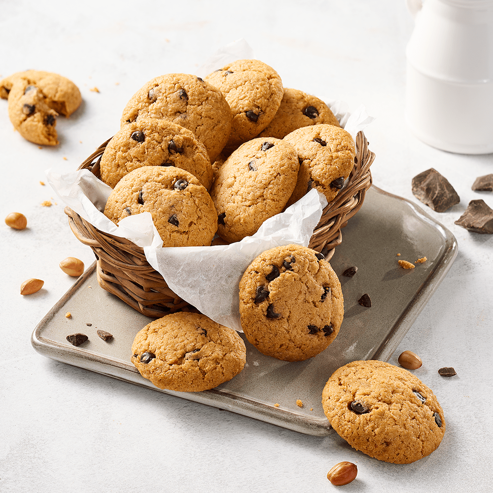 Gluten Free Nutty-Fibre Chocolate Chip Cookies