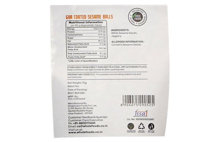 Gur Coated Sesame Balls