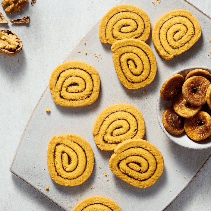 Fig Walnut Raisin Cookies, Eggless