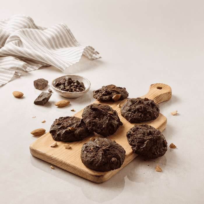 Almond Choco Chip Cookies