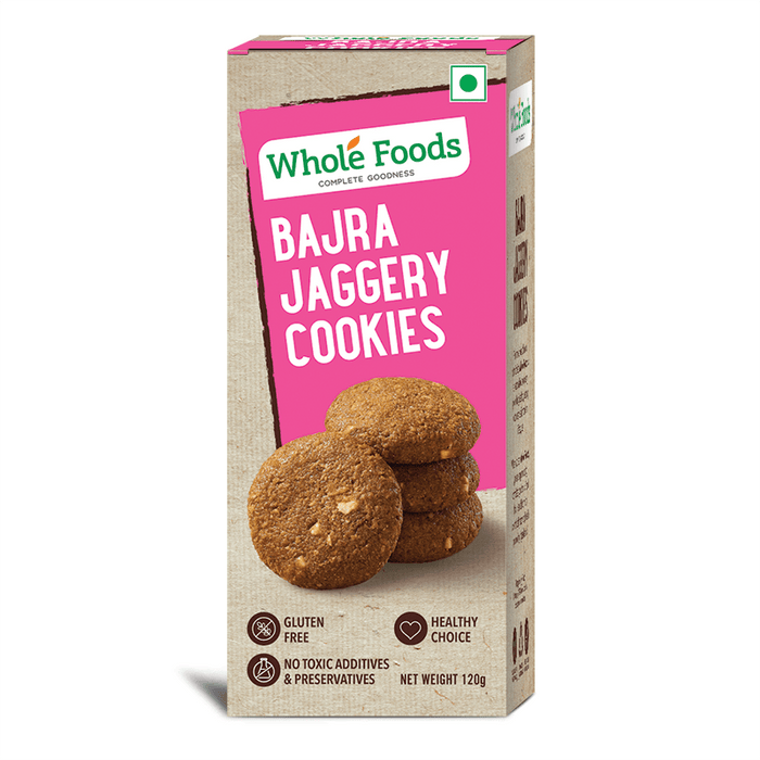 Gluten Free Bajra-Jaggery Cookies - Eggless