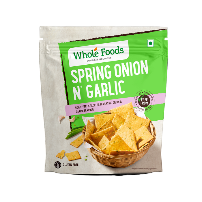 Gluten Free Spring Onion Garlic Cracker