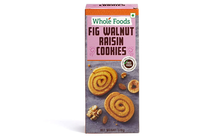 Fig Walnut Raisin Veg Cookies